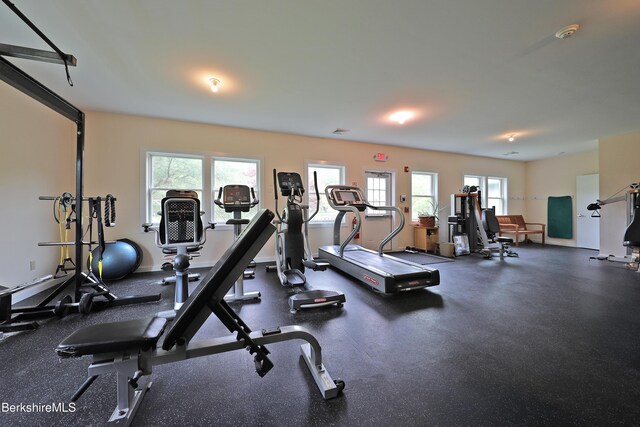 458 Monterey Rd, Great Barrington, MA 01230 - workout area with healthy amount of natural light