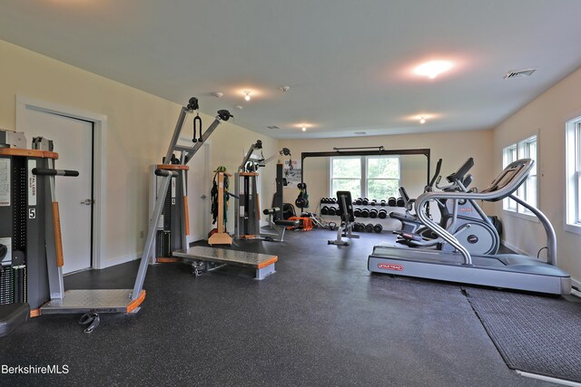 458 Monterey Rd, Great Barrington, MA 01230 - workout area with baseboards