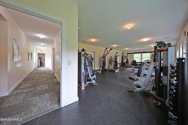 458 Monterey Rd, Great Barrington, MA 01230 - workout area with baseboards
