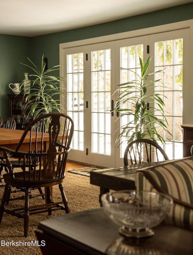 view of dining room