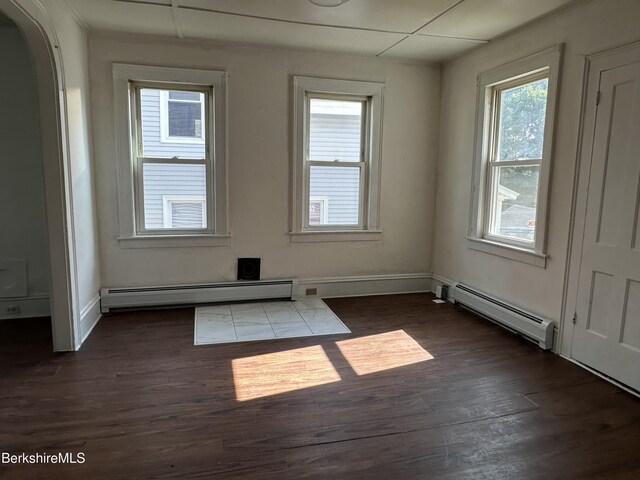 287 Houghton St, North Adams, MA 01247 - unfurnished room with healthy amount of natural light, wood finished floors, and baseboards