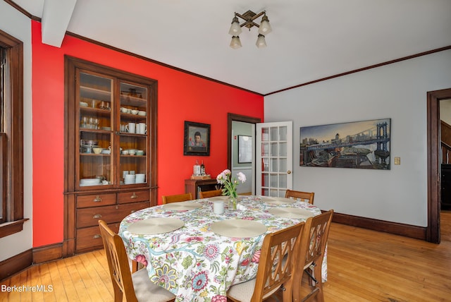 163 Cole Ave, Williamstown, MA 01267 - dining space with light wood finished floors and crown molding