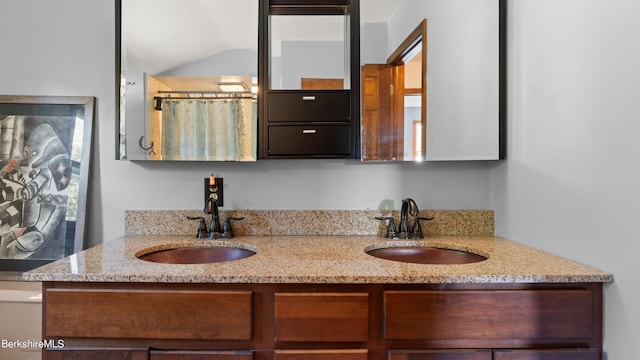 bathroom featuring vanity