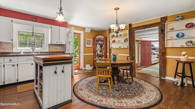 204 Cottage St, Great Barrington, MA 01236 - dining space featuring plenty of natural light and dark wood-type flooring
