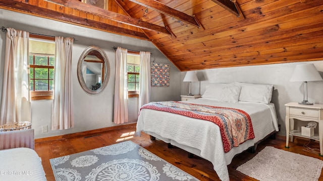 204 Cottage St, Great Barrington, MA 01236 - bedroom featuring wooden ceiling, hardwood / wood-style floors, and baseboards