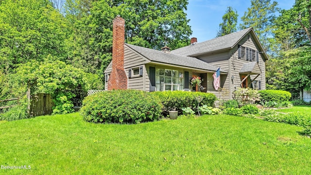 204 Cottage St, Great Barrington, MA 01236 - split level home with a chimney