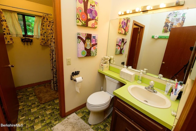 303 Lakeshore Dr, Sandisfield, MA 01255 - bathroom with vanity and a shower with curtain