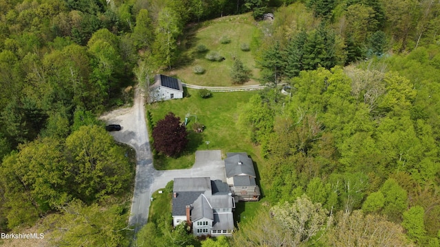 924 Henderson Rd, Williamstown, MA 01267 - aerial view of property and surrounding area featuring a heavily wooded area