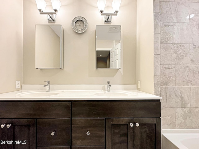 bathroom featuring vanity