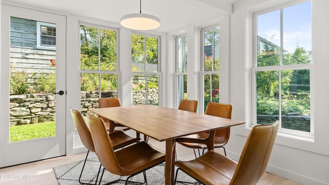 view of sunroom / solarium