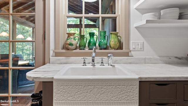 232 Giberson Rd, Sheffield, MA 01257 - kitchen featuring light stone counters