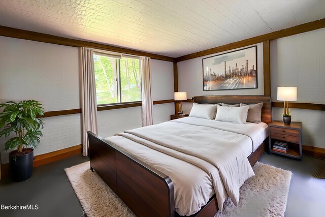 110 Access Rd, Becket, MA 01223 - bedroom featuring baseboards and concrete flooring