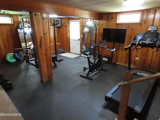 19 Grandview Ter, Adams, MA 01220 - exercise area featuring wood walls