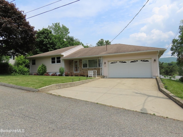 19 Grandview Ter, Adams, MA 01220 - single story home featuring a garage, a front yard, and driveway