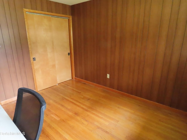 19 Grandview Ter, Adams, MA 01220 - unfurnished office with light wood finished floors and wooden walls