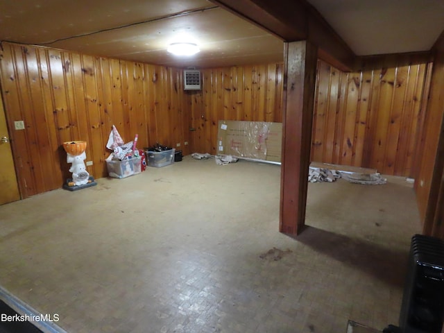 19 Grandview Ter, Adams, MA 01220 - finished basement featuring wood walls and radiator heating unit