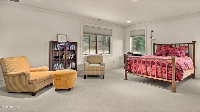 56 Crooked Hill Rd, Alford, MA 01230 - bedroom with crown molding, carpet floors, recessed lighting, and baseboards