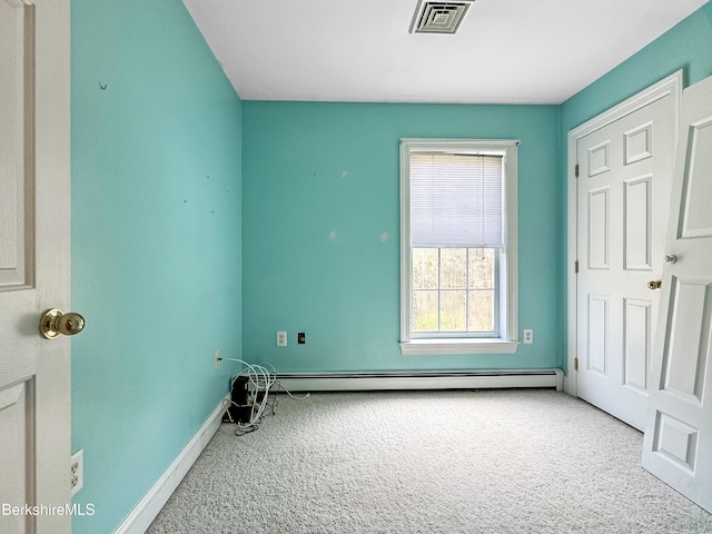 432 Grange Hall Rd, Dalton, MA 01226 - unfurnished bedroom featuring carpet flooring, baseboard heating, and baseboards