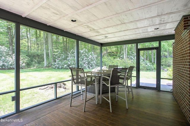 360 Brush Hill Rd, Sheffield, MA 01257 - sunroom / solarium featuring outdoor dining area