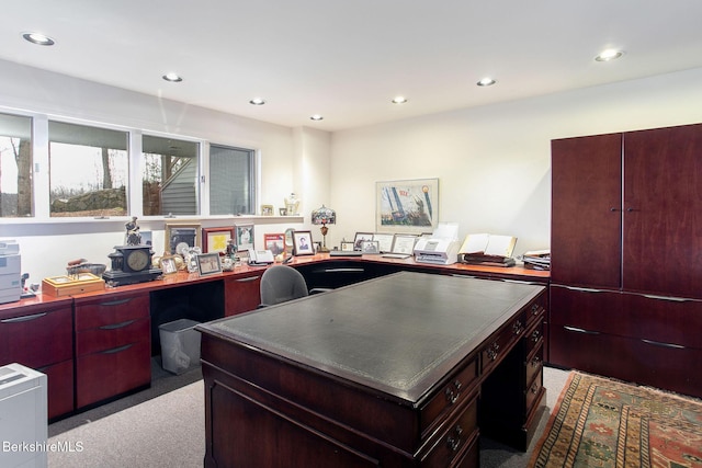 360 Brush Hill Rd, Sheffield, MA 01257 - office area with recessed lighting and light colored carpet