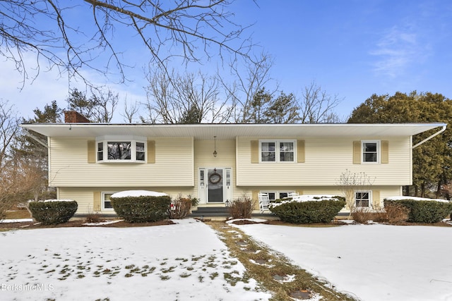 view of split foyer home