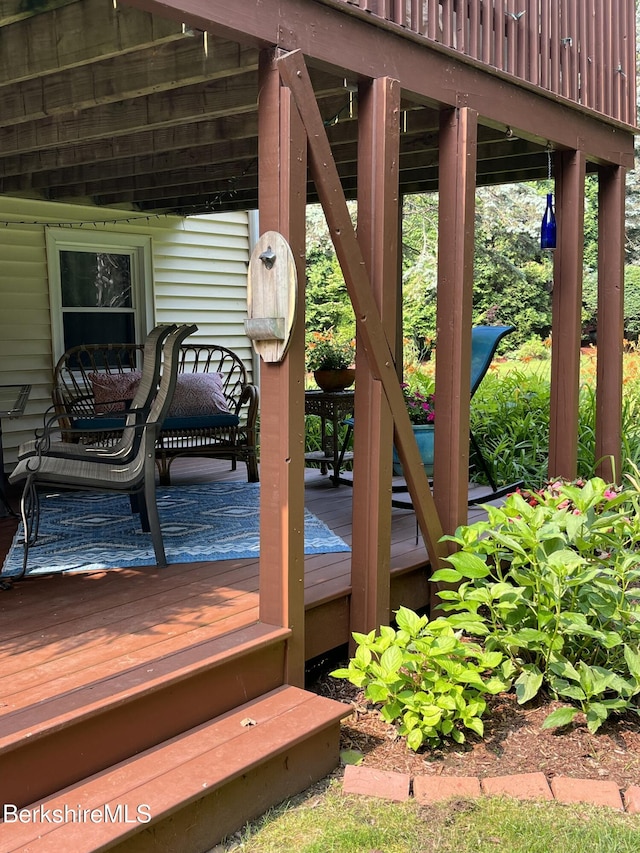 view of wooden terrace