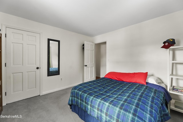 bedroom with carpet flooring