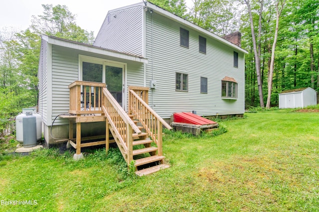 495 Williamstown Rd, Lanesborough, MA 01237 - back of house featuring a lawn and a chimney