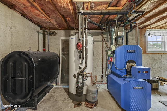 200 Easthampton Rd, Westhampton, MA 01027 - utility room with heating fuel and gas water heater