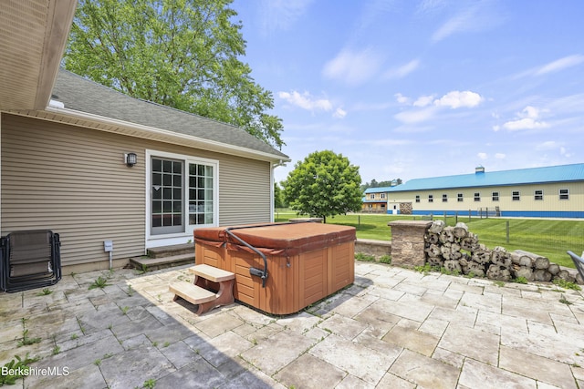 200 Easthampton Rd, Westhampton, MA 01027 - view of patio featuring a hot tub