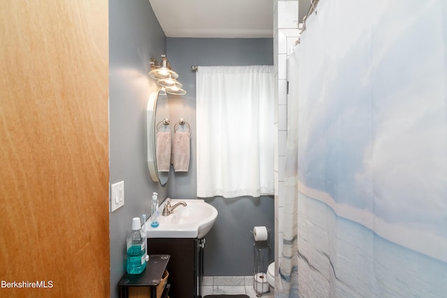 63 Yarmouth St, Pittsfield, MA 01201 - bathroom featuring vanity and curtained shower