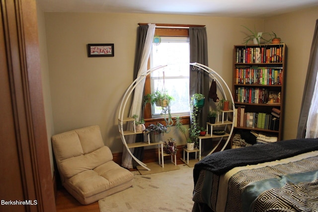 bedroom with carpet floors