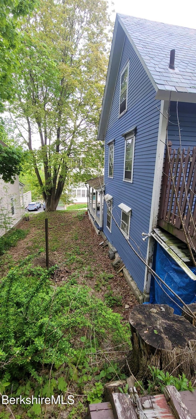 301 Walnut St, North Adams, MA 01247 - view of property exterior with a shingled roof
