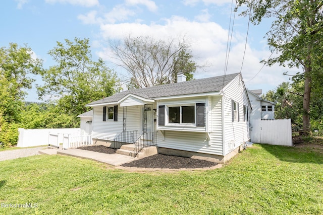 3 Burke Ave, Pittsfield, MA 01201 - view of front of home with a chimney and a shingled roof