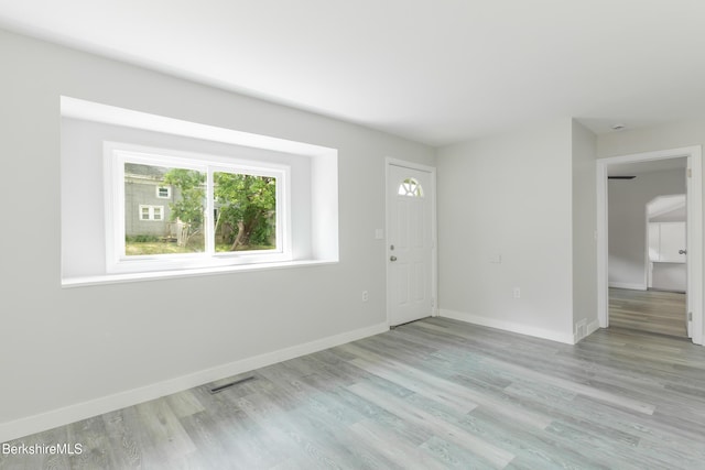 3 Burke Ave, Pittsfield, MA 01201 - entryway with light wood-style flooring and baseboards