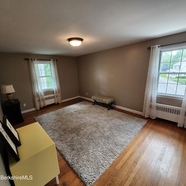 377 Pomeroy Ave, Pittsfield, MA 01201 - living area featuring radiator and wood finished floors
