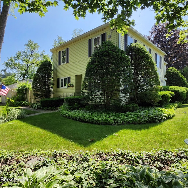 377 Pomeroy Ave, Pittsfield, MA 01201 - view of property exterior featuring a lawn