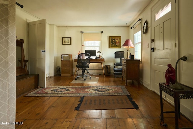 220 N Plain Rd, Great Barrington, MA 01230 - office area with hardwood / wood-style floors