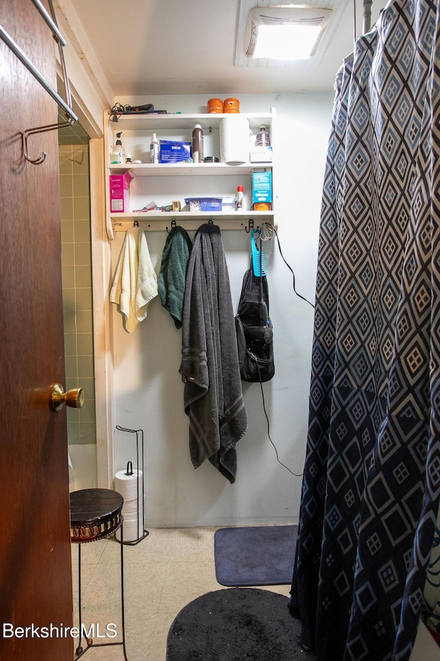 53 Mahaiwe St, Great Barrington, MA 01230 - spacious closet with tile patterned floors