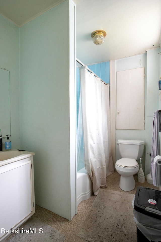 53 Mahaiwe St, Great Barrington, MA 01230 - full bath featuring vanity and shower / bathtub combination with curtain