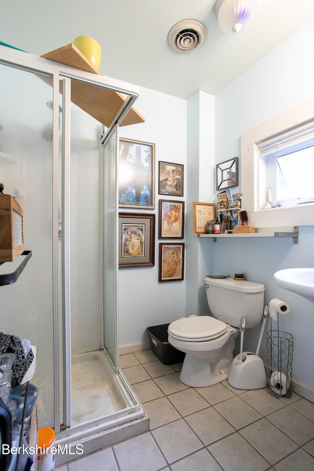 53 Mahaiwe St, Great Barrington, MA 01230 - full bath featuring a shower stall and tile patterned flooring