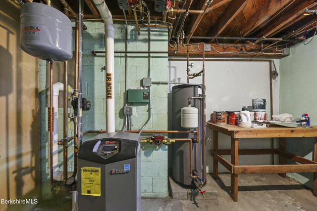 24 Henderson Rd, Williamstown, MA 01267 - utility room featuring a heating unit