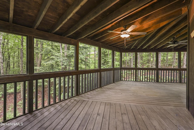 377 Highland Way, Sandisfield, MA 01255 - wooden terrace with a ceiling fan