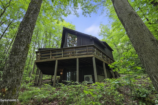377 Highland Way, Sandisfield, MA 01255 - rear view of house with a wooden deck