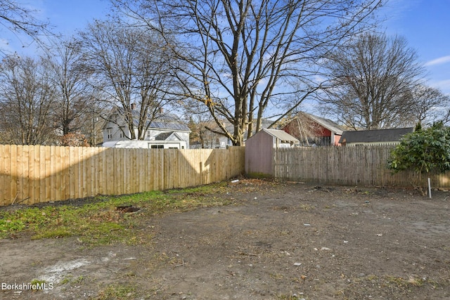 view of yard with fence private yard