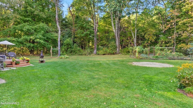 188 Hillsdale Rd, Egremont, MA 01230 - view of grassy yard featuring a wooden deck