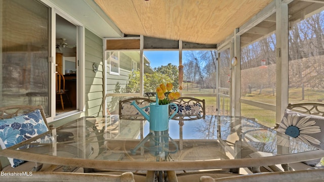 view of sunroom