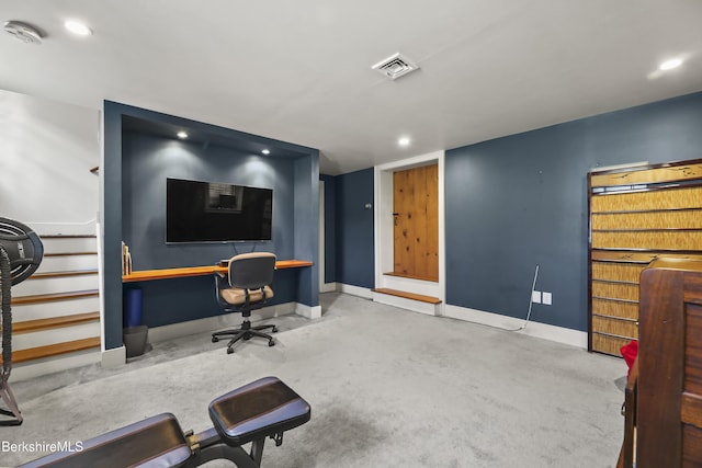 16 Glendale Middle Rd, Stockbridge, MA 01262 - home office featuring baseboards and recessed lighting