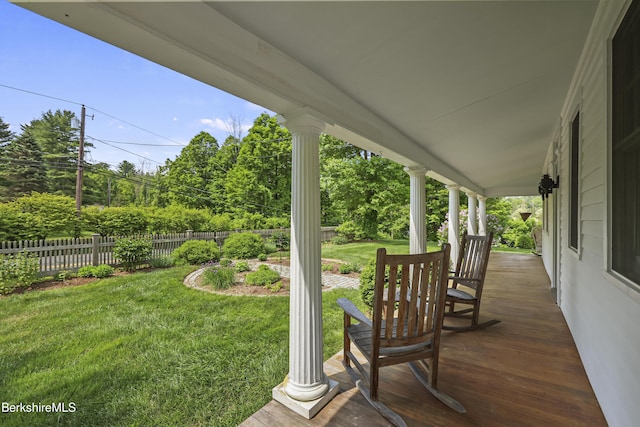 16 Glendale Middle Rd, Stockbridge, MA 01262 - view of yard with covered porch