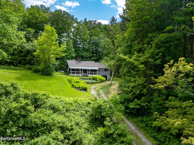 411 Bressett Rd, Williamstown, MA 01267 - view of subject property featuring a heavily wooded area